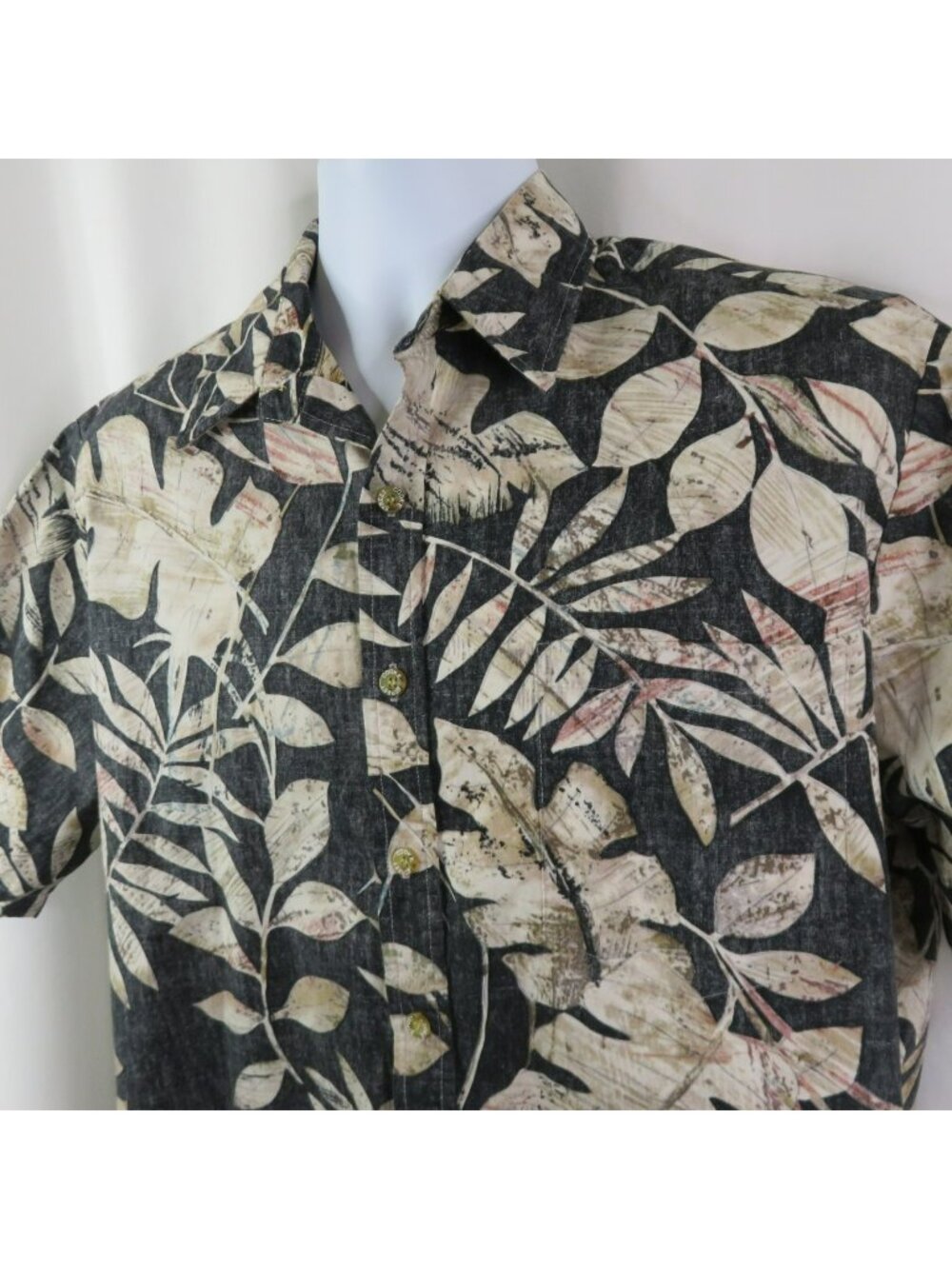 Cooke Street Hawaiian Aloha Shirt Mens M Cotton Reverse Print Made in Hawaii